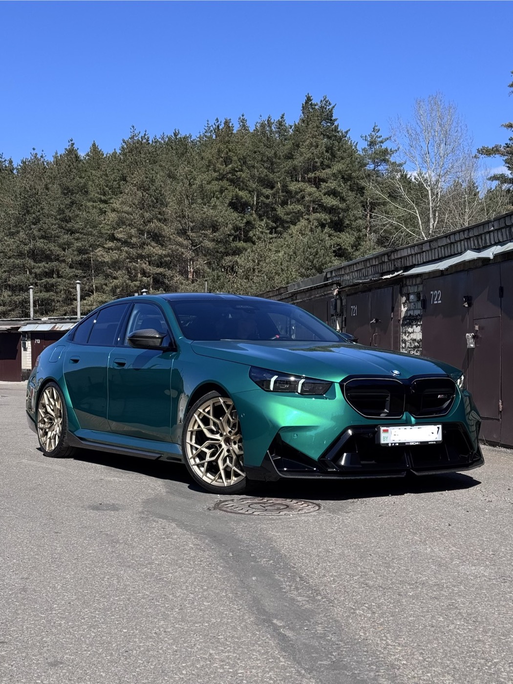 Порошковая покраска бронзовых дисков BMW в Минске